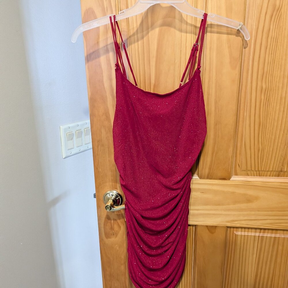 Lucy in the Sky Los Angeles Red Spaghetti Strap Red Dress